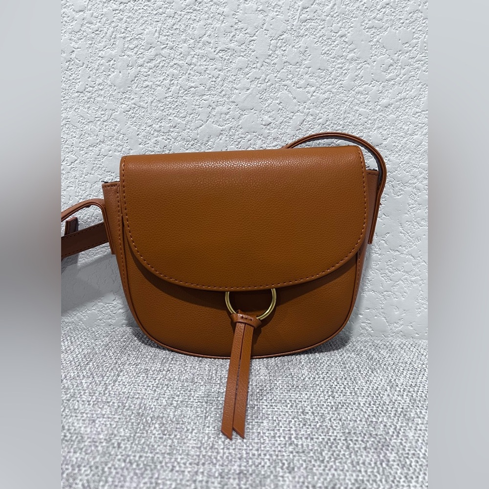 JJ Winters Brown Leather Crossbody Bag